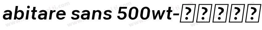 abitare sans 500wt字体转换